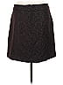 Ann Taylor LOFT Outlet 100% Polyester Chevron-herringbone Burgundy Formal Skirt Size 10 - photo 2