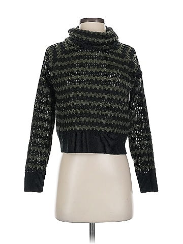 Aqua Turtleneck Sweater (view 1)