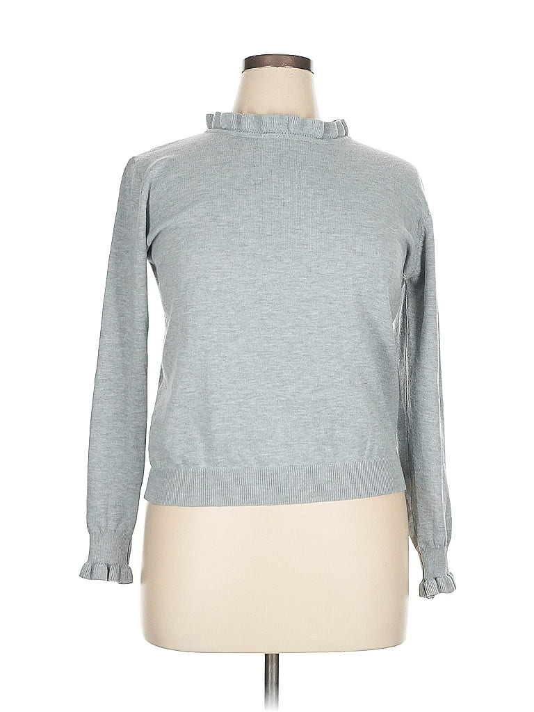Pre-owned Unbranded Turtleneck Sweater In Gray