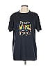 Unbranded 100% Polyester Blue Short Sleeve T-Shirt Size L - photo 1