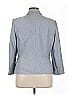 Le Suit 100% Polyester Chevron-herringbone Gray Blue Blazer Size 16 - photo 2