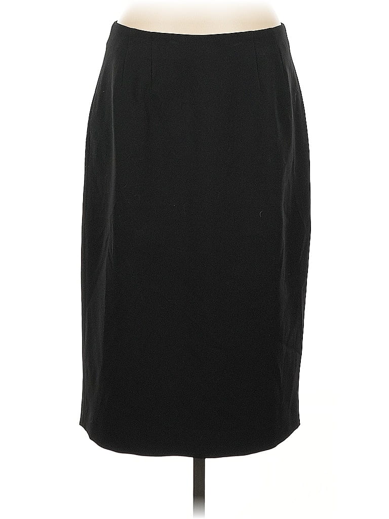 Kasper Solid Black Formal Skirt Size 8 - photo 1