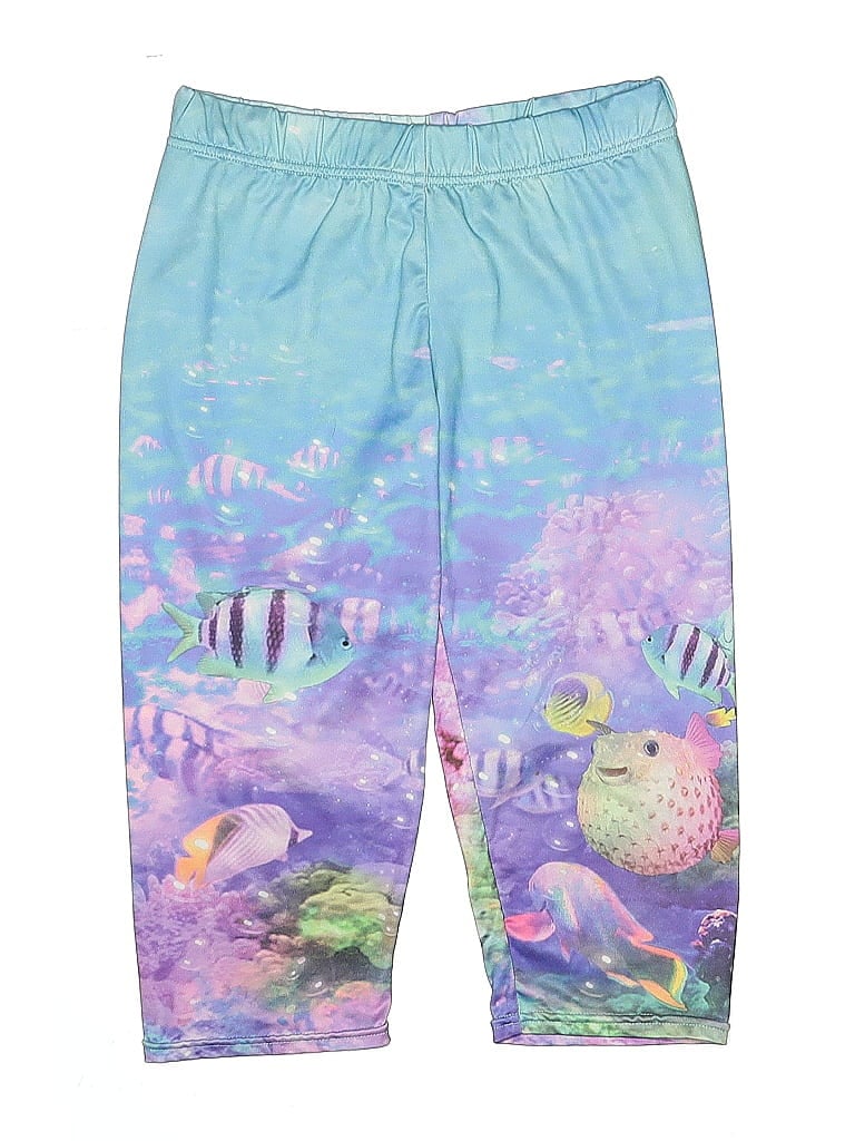 Justice Tropical Blue Active Pants Size 12 - photo 1