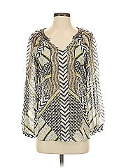 Hale Bob Long Sleeve Silk Top