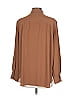 Ann Taylor LOFT Brown Long Sleeve Button-Down Shirt Size L - photo 2