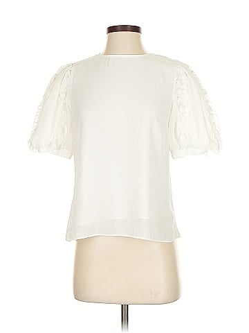 Aqua Short Sleeve Blouse (view 1)