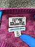 Future Collective Checkered-gingham Purple Pullover Sweater Size XL - photo 3