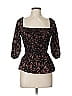 Everly Black 3/4 Sleeve Top Size M - photo 1