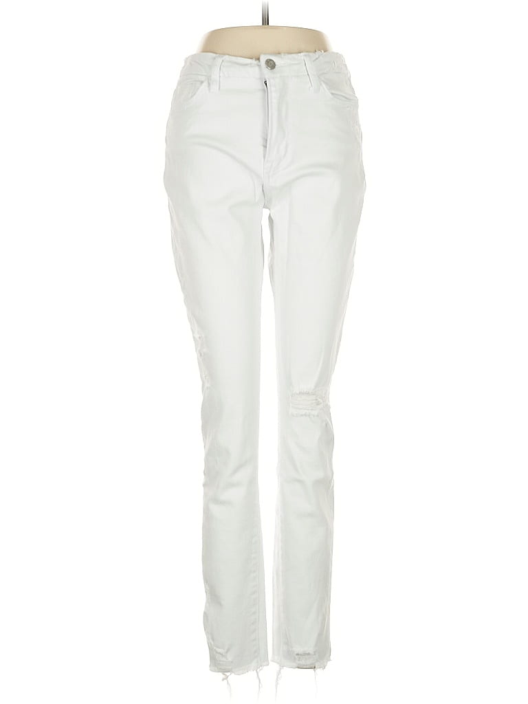 Vervet Metallic Ivory White Jeans Size 28 waist - photo 1