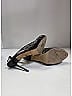 Jimmy Choo 100% Patent Leather Paisley Gray Black Nova Lace Patent Leather Slingback Heels Size EU 39 1/2 - photo 10