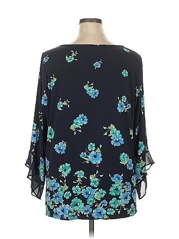 Susan Graver 3/4 Sleeve Blouse (view 2)
