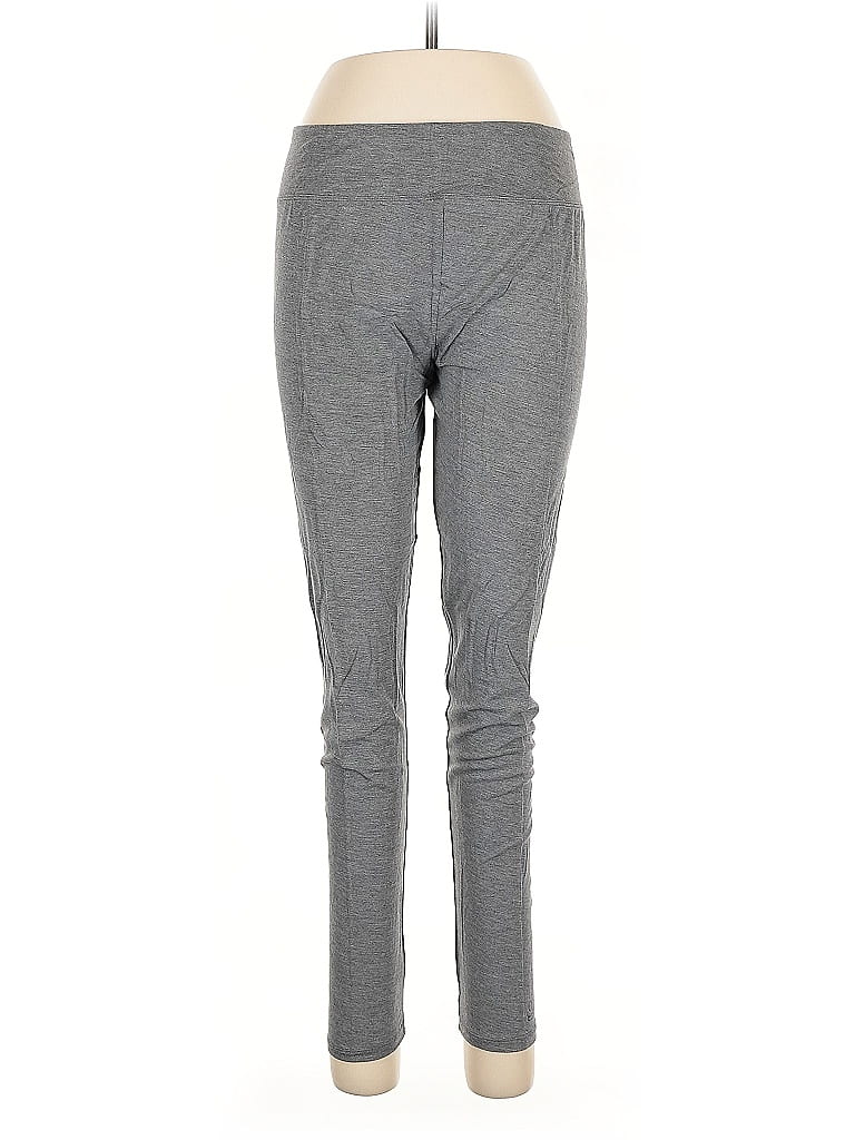 Cuddl Duds Solid Gray Active Pants Size L - photo 1