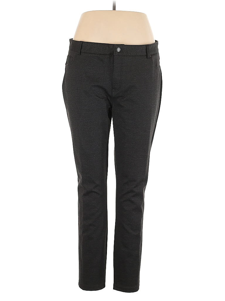 DKNY Jeans Solid Gray Casual Pants Size XL - photo 1
