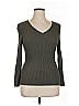 Pink Clover Green Gray Pullover Sweater Size XL - photo 1