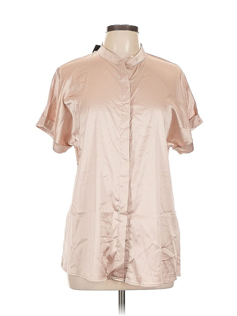 ASSORTED BRANDS Pre-owned Short Sleeve Blouse In Pink