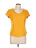 Soho JEANS NEW YORK & COMPANY 100% Cotton Yellow Short Sleeve T-Shirt Size L - photo 1