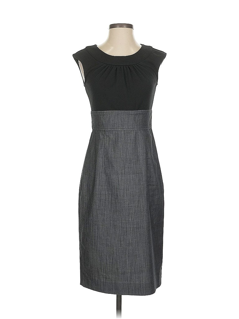 Pre-owned Calvin Klein Cocktail Dress In Gray