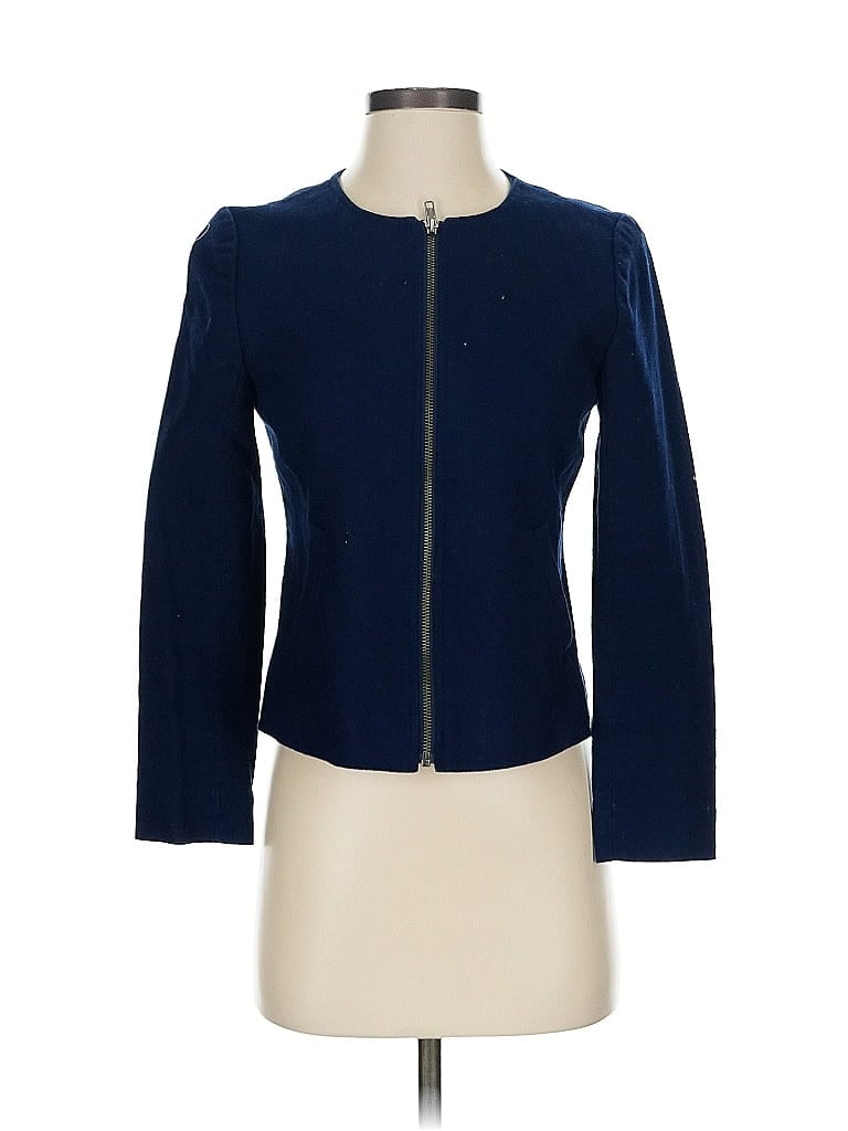 Pre-owned J.crew Factory Store Jacket In Blue