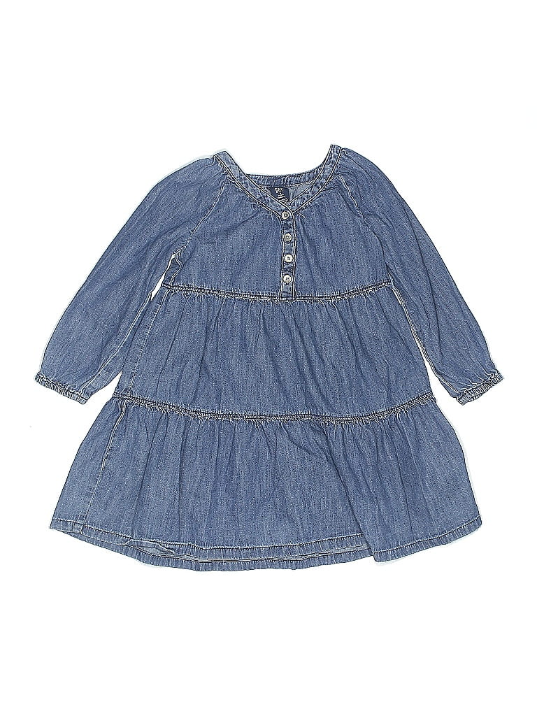 Baby Gap 100% Cotton Blue Dress Size 4T - photo 1
