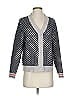 Kule Polka Dots Blue Wool Cardigan Size S