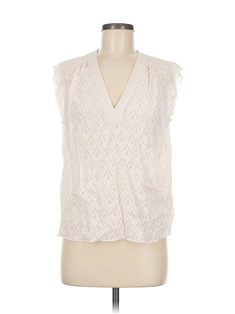 Click to view more detailed imagery on our partner's website Pre-owned Rebecca Taylor Sleeveless Blouse In White