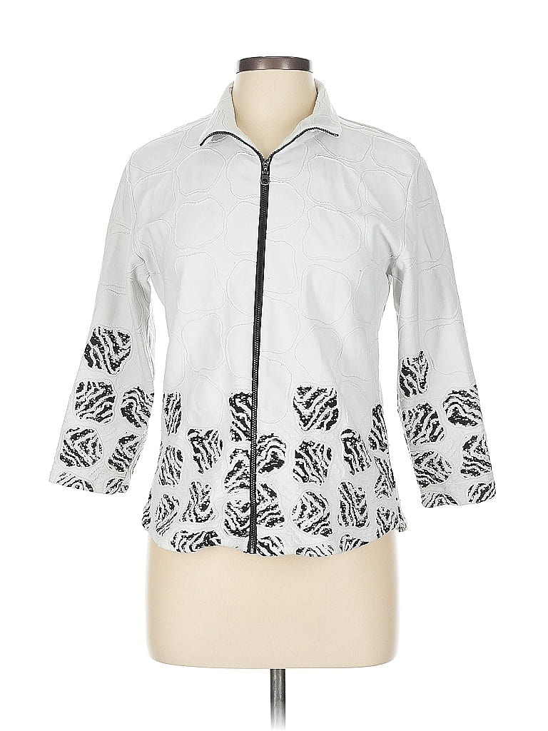 Pre-owned Andria Lieu Jacket In Silver