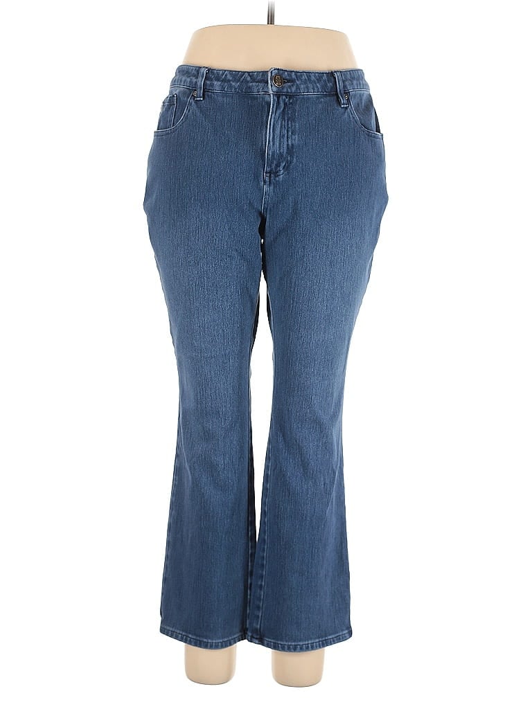 Belle By Kim Gravel Blue Jeans Size 16 - photo 1