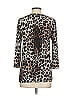 Ellen Tracy Animal Print Brown 3/4 Sleeve Blouse Size S - photo 2