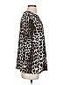 Ellen Tracy Animal Print Brown 3/4 Sleeve Blouse Size S - photo 4