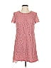 Francesca's 100% Polyester Pink Casual Dress Size L - photo 1