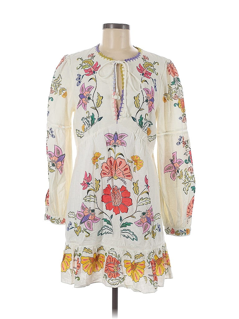 FARM Rio White Casual Dress Size M - 20% off | ThredUp