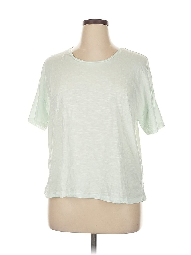 Pre-owned Ann Taylor Loft Short Sleeve T-shirt In Green