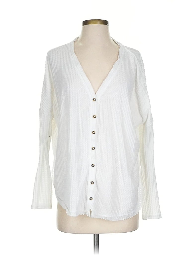 Pre-owned Out From Under Long Sleeve Blouse In White