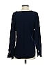 Ann Taylor 100% Polyester Blue Long Sleeve Blouse Size XS - photo 2
