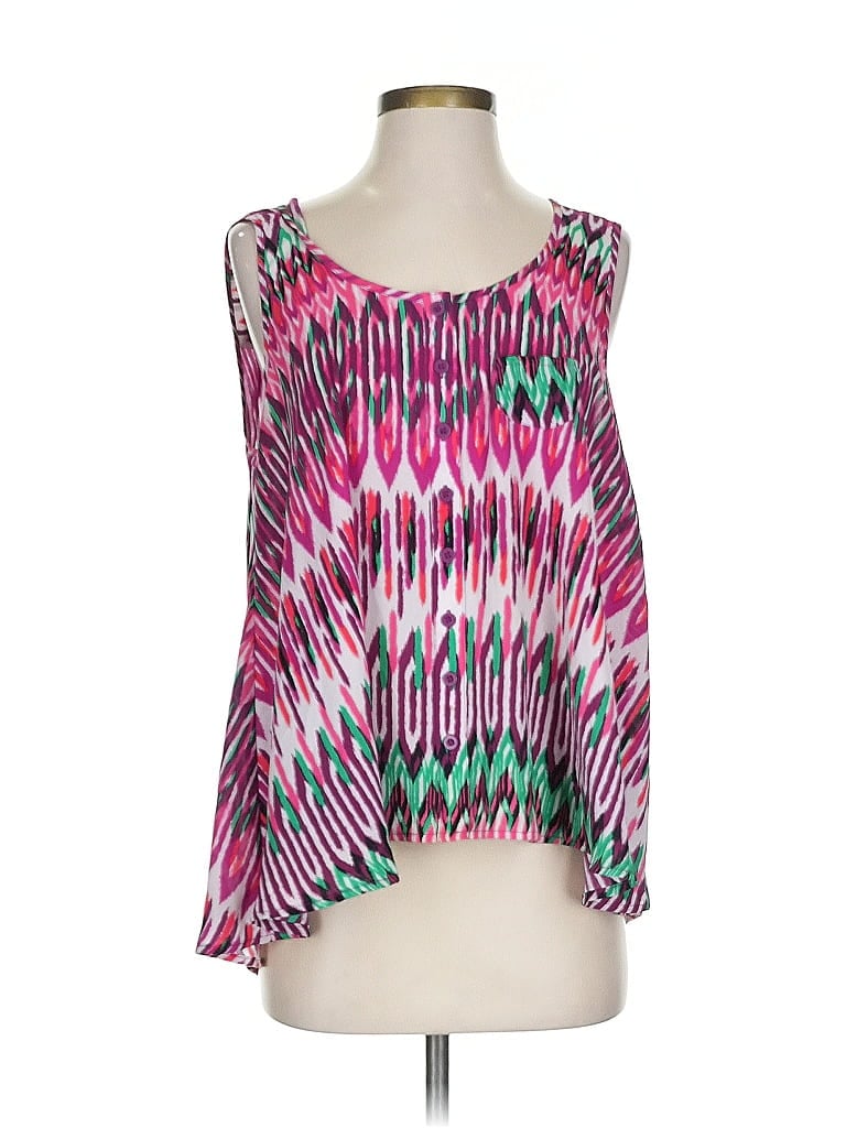 Pre-owned Style & Co Sleeveless Blouse In Pink