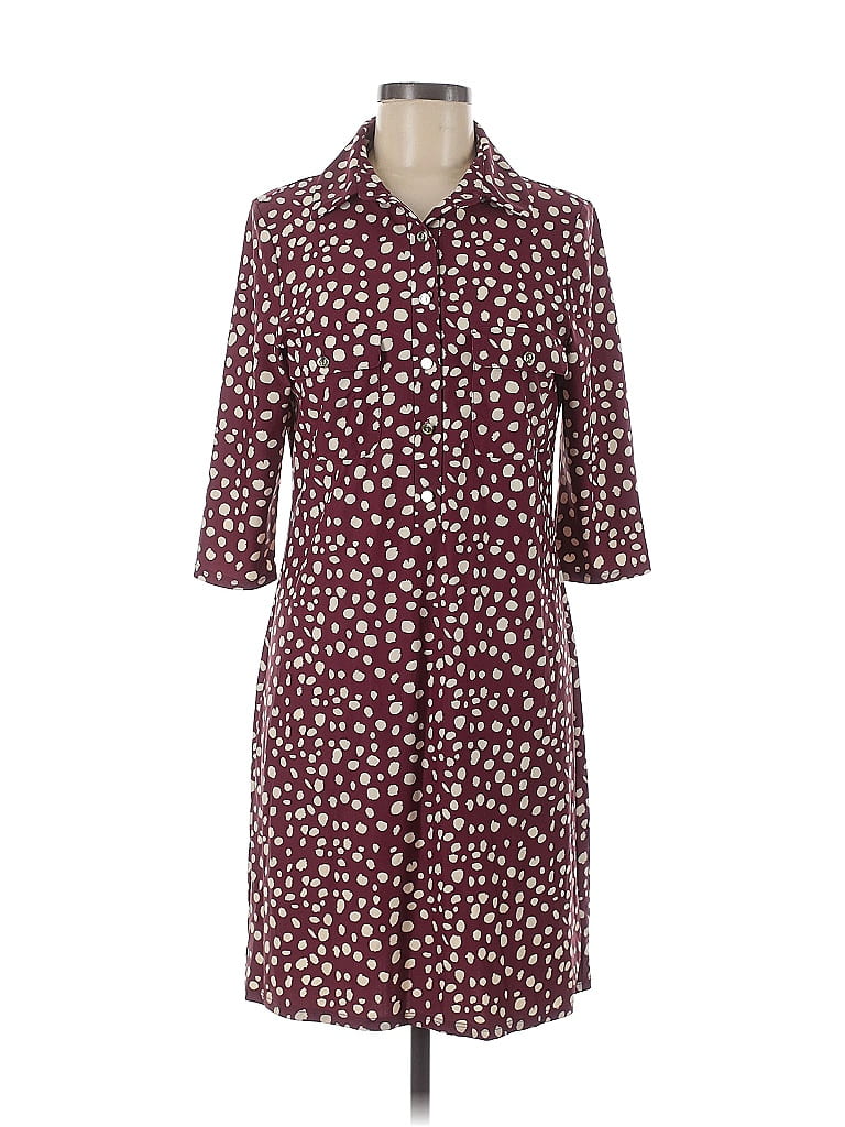 Jude Connally Burgundy Casual Dress Size M - photo 1