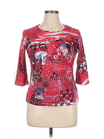 Christopher & Banks 3/4 Sleeve T-Shirt (view 1)