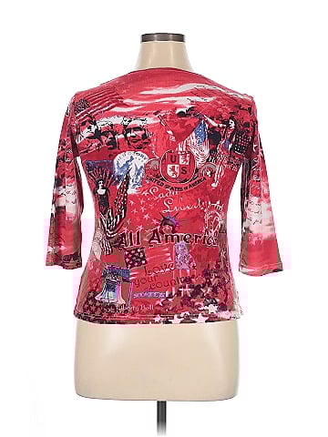 Christopher & Banks 3/4 Sleeve T-Shirt (view 2)
