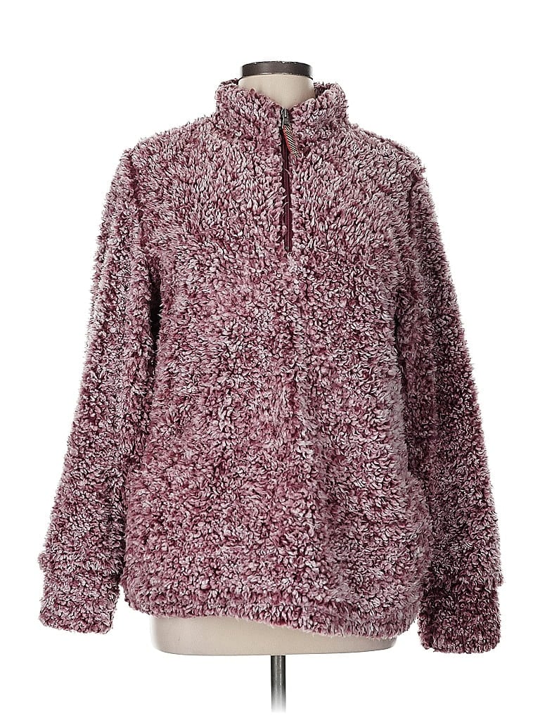 Pre-owned Weatherproof Pullover Sweater In Burgundy