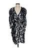 Tanya Taylor 100% Polyester Silver Cocktail Dress Size 2 - photo 1