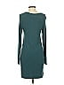 Lou & Grey Solid Teal Casual Dress Size S - photo 2