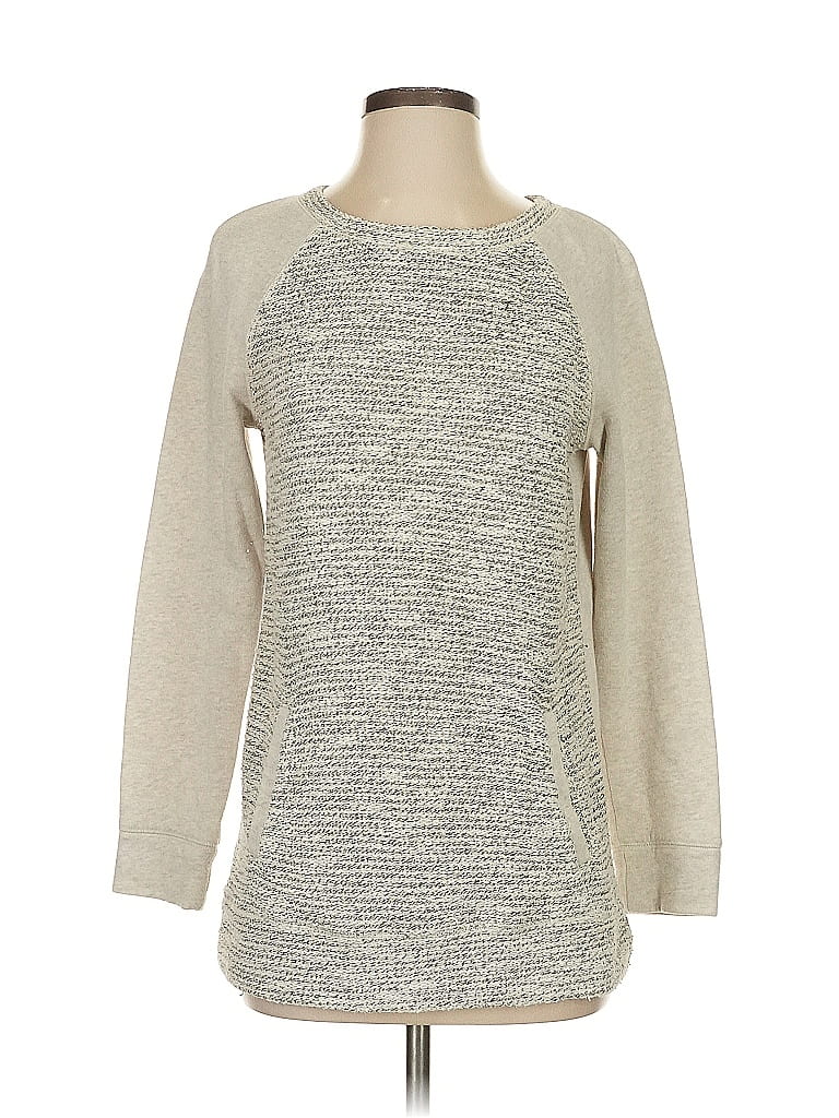 Lou & Grey Tweed Gray Pullover Sweater Size S - photo 1