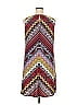 Jones Studio Chevron-herringbone Burgundy Cocktail Dress Size 1X - photo 2