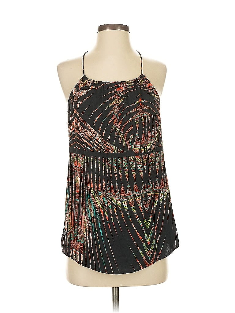 COLLECTIVE CONCEPTS Pre-owned Tank Top Black Halter Neckline Tops