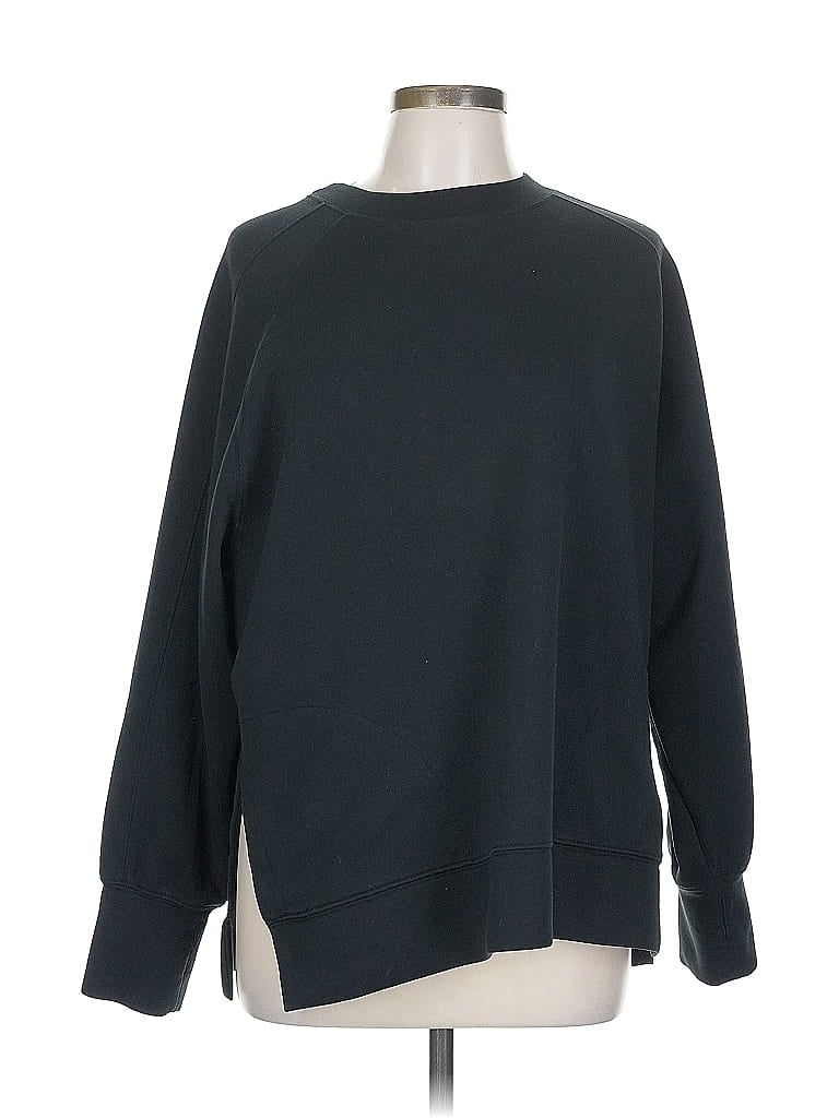 YPB Solid Black Sweatshirt Size L - photo 1