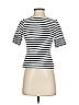 Three Dots Stripes Silver Short Sleeve T-Shirt Size XS - photo 1