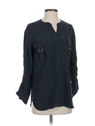 Diane von Furstenberg Long Sleeve Silk Top (view 1)