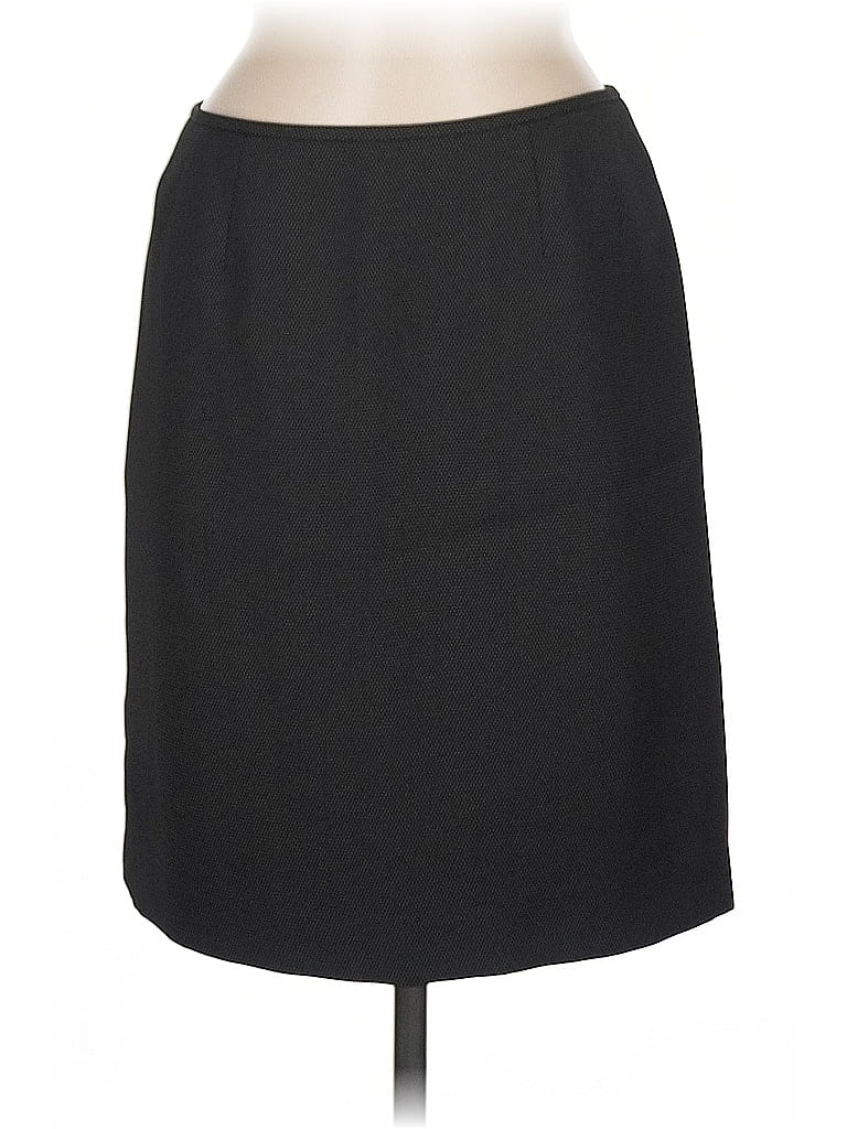 Pre-owned Kasper Formal Skirt In Black