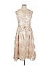 Tahari by ASL 100% Polyester Tan Cocktail Dress Size 14 - photo 1