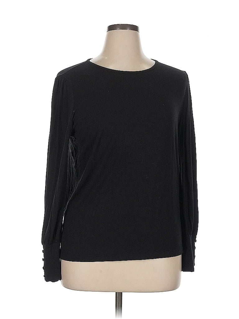 Pink Clover Black Long Sleeve T-Shirt Size 0X - photo 1